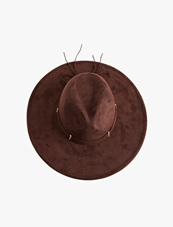 Bant Detaylı Fötr Şapka