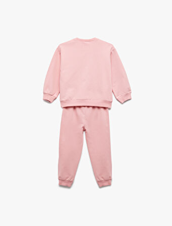 Şardonlu Pamuklu 2'li Eşofman Takımı