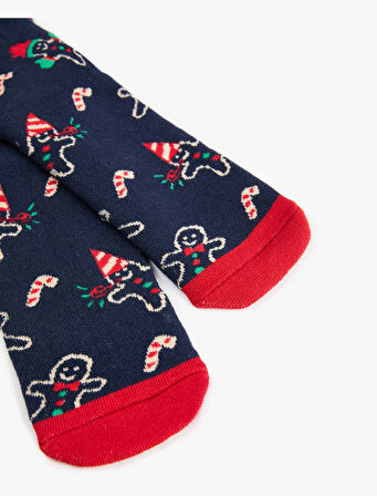 Pamuklu Yılbaşı Soket Çorap