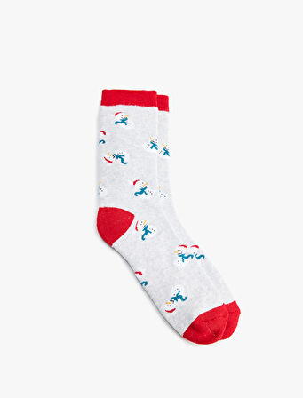 Yılbaşı Temalı Havlu Soket Çorap
