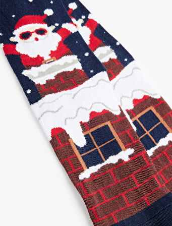 Pamuklu Soket Yılbaşı Temalı Çorap