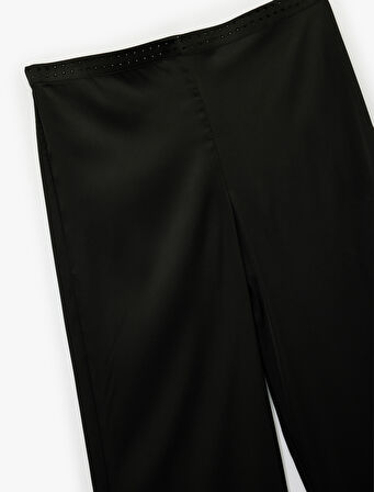 Taş Detaylı Rahat Kalıp Pijama Altı