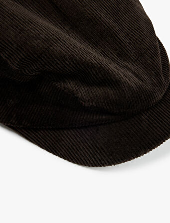 Pamuklu Fitilli Kadife Kasket Şapka