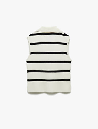 Regular Fit Polo Yaka Kolsuz Triko Bluz