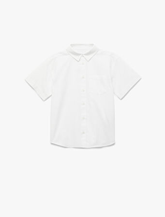 Pamuklu Klasik Yaka Kısa Kollu Gömlek