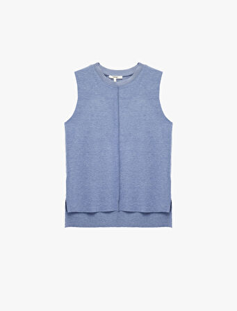 Basic Bisiklet Yaka Triko Kolsuz Kazak