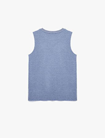 Basic Bisiklet Yaka Triko Kolsuz Kazak