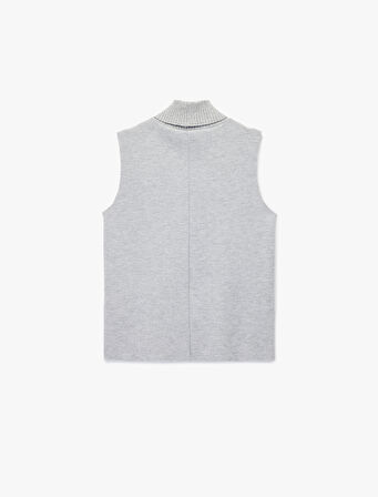 Balıkçı Yaka Kolsuz Body