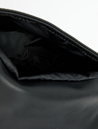 Suni Deri Saplı Kapaklı Çapraz Çanta