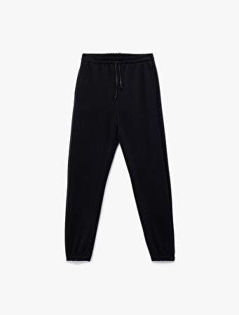 Modal Kumaş Cepli Beli Bağlamalı Jogger Pantolon