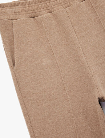 Slim Fit Nervürlü Yan Cepli Eşofman Pantolon