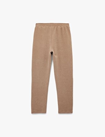 Slim Fit Nervürlü Yan Cepli Eşofman Pantolon