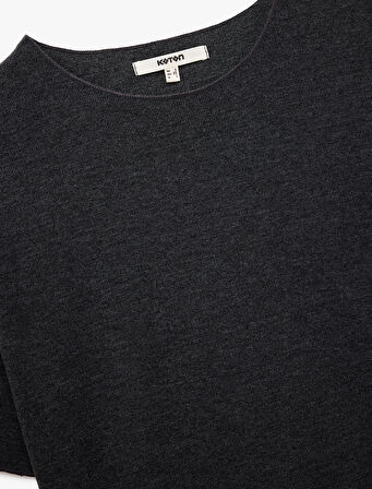 Regular Fit Kısa Kollu Bisiklet Yaka Basic Tişört