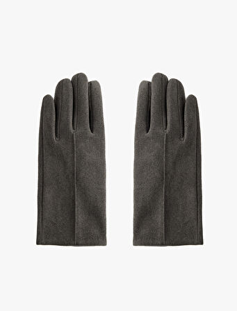 Kaşe Dikiş Detaylı Eldiven