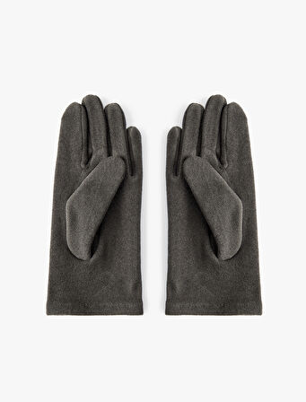 Kaşe Dikiş Detaylı Eldiven