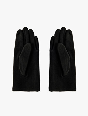 Kaşe Dikiş Detaylı Eldiven