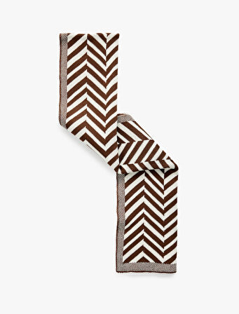 Balıksırtı Desenli Uzun Atkı