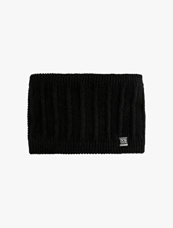 Etiket Detaylı Boyunluk