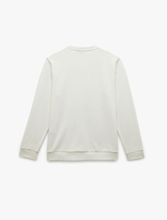 Uzun Kollu Bisiklet Yaka Basic Sweatshirt