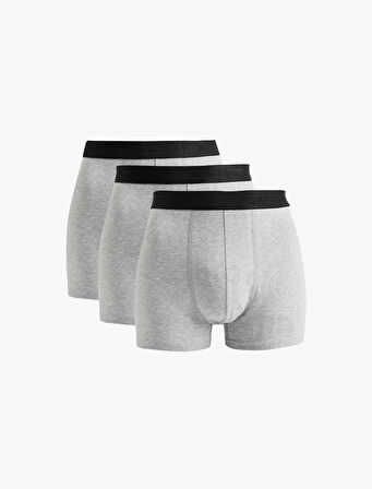Basic Pamuklu 3'lü Boxer Seti