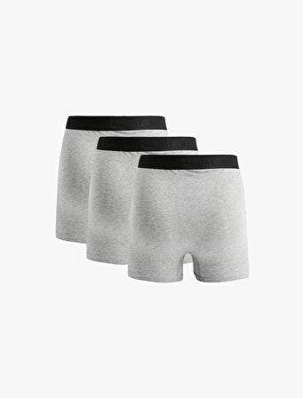 Basic Pamuklu 3'lü Boxer Seti