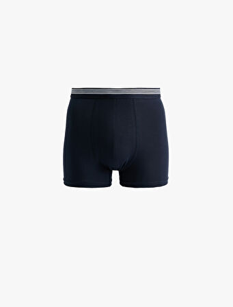 Lastik Detaylı Pamuklu 3'lü Boxer Seti