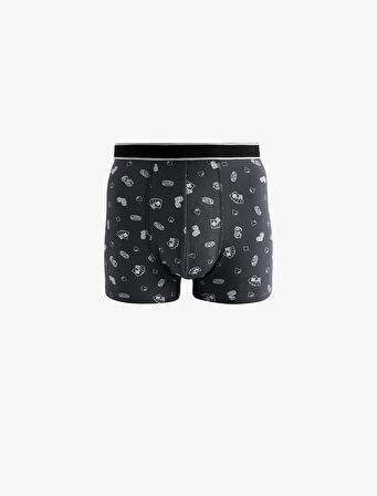 Pamuklu Desenli 3'lü Boxer Seti