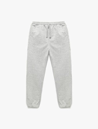 Rahat Lastikli Paça Cepli Basic Jogger Eşofman Altı