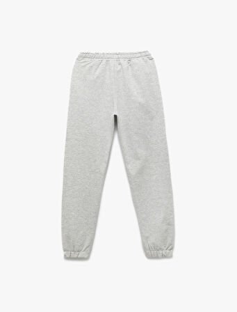 Rahat Lastikli Paça Cepli Basic Jogger Eşofman Altı