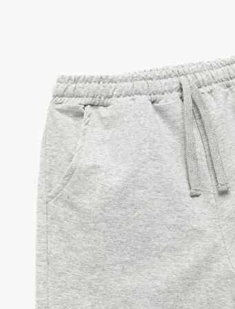 Rahat Lastikli Paça Cepli Basic Jogger Eşofman Altı