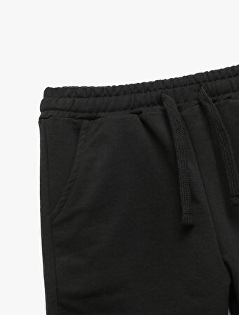 Beli Lastikli Cepli Basic Jogger Eşofman Altı
