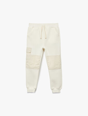 Cep Detaylı Beli Bağcıklı Jogger Eşofman Altı