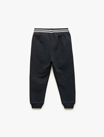 Şardonlu Beli Bağcıklı Jogger Eşofman Altı 