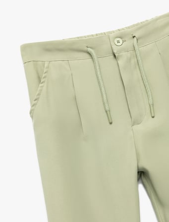 Beli Ayarlanabilir Lastikli Bağcıklı Viskon Pantolon