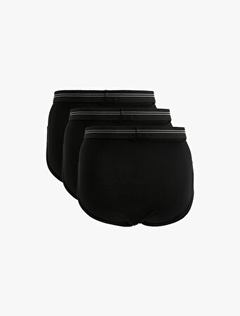 Lastik Detaylı 3'lü Slip Boxer Seti