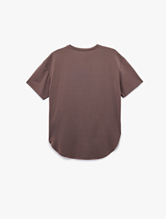 Kısa Kollu Bisiklet Yaka Basic Tişört