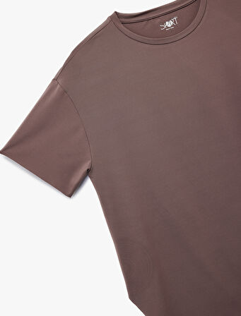 Kısa Kollu Bisiklet Yaka Basic Tişört