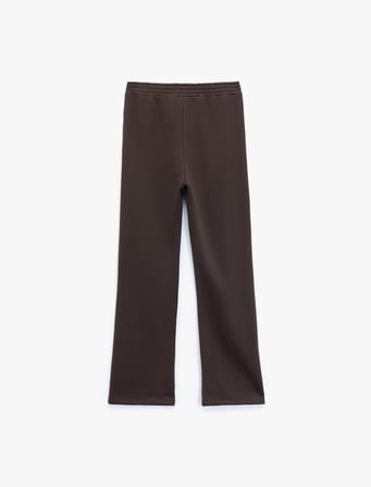 Slim Fit Düz Paça Eşofman Altı