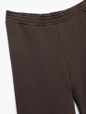 Slim Fit Düz Paça Eşofman Altı