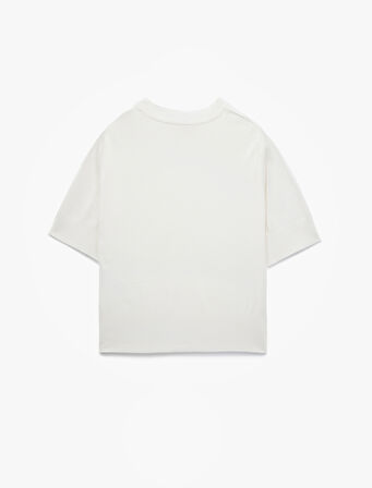 Regular Fit Hafif Dik Yaka Kısa Kollu Triko Kazak