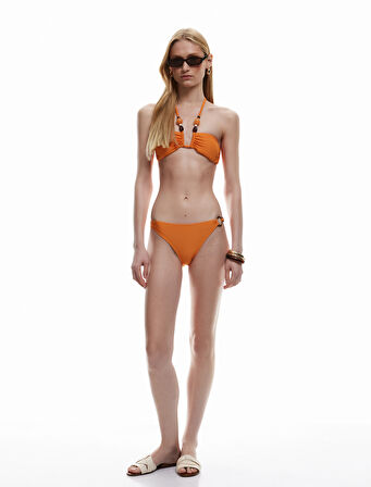 Aksesuar Detaylı Dokulu Bikini Altı