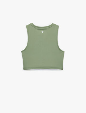 Yarım Fermuarlı Kolsuz Slim Fit Sporcu Sütyeni