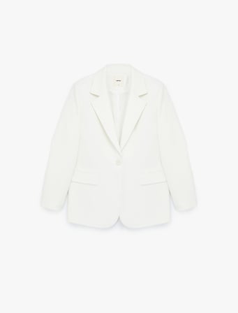 Uzun Kollu Oversize Kruvaze Yaka Ceket