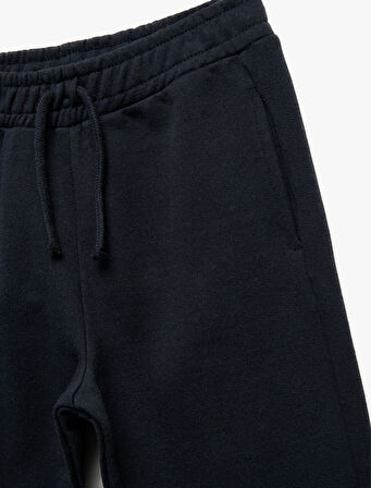 Şardonlu Cep Detaylı Beli Lastikli Basic Eşofman Altı