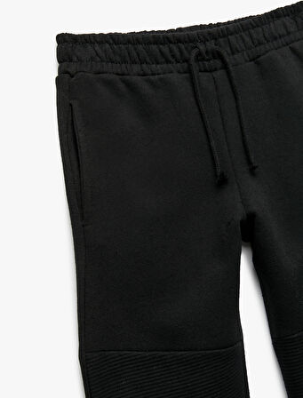 Şardonlu Cep Detaylı Beli Lastikli Basic Eşofman Altı