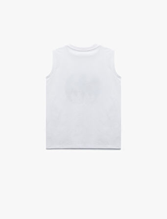 Lisanslı Batman Baskılı Kolsuz Bisiklet Yaka Atlet