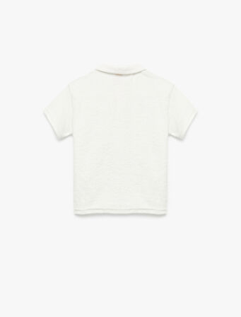 Pamuklu Kısa Kollu Düğmeli Polo Yaka Tişört