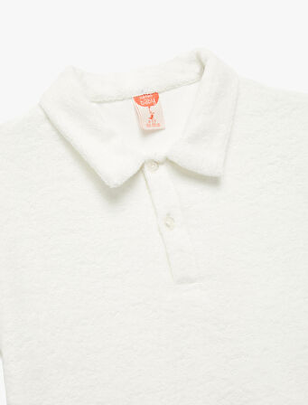 Pamuklu Kısa Kollu Düğmeli Polo Yaka Tişört