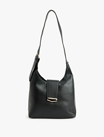 Metal Tokalı Suni Deri Tote Çanta