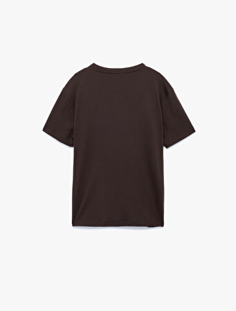 Regular Fit Bisiklet Yaka Pamuklu Kısa Kollu Basic Tişört